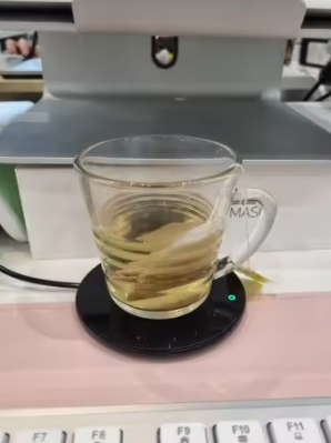 オフィス 自宅USBマグウォーマー（保温コースター）3段階温度調整・自動OFF表示｜デスク用｜ブラック用