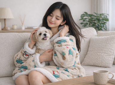 超ロング着る毛布｜フード＆袖付きで家事もOK ふわもこ暖かルームウェア（今だけ9,980円）