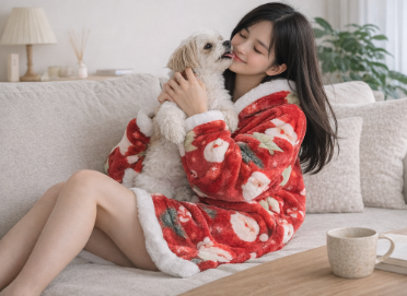 超ロング着る毛布｜フード＆袖付きで家事もOK ふわもこ暖かルームウェア（今だけ9,980円）