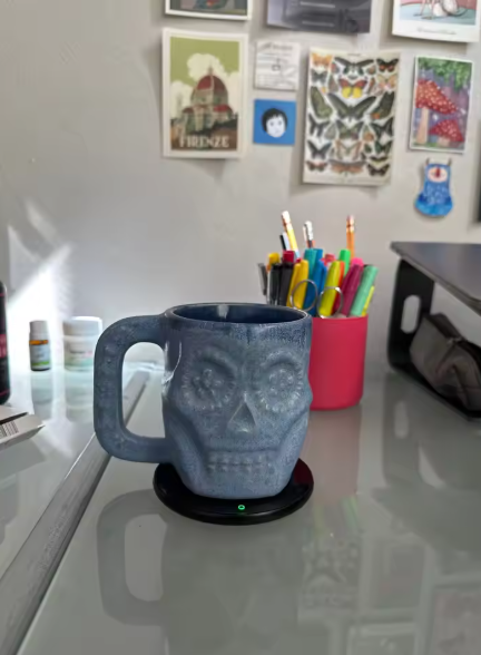 オフィス 自宅USBマグウォーマー（保温コースター）3段階温度調整・自動OFF表示｜デスク用｜ブラック用