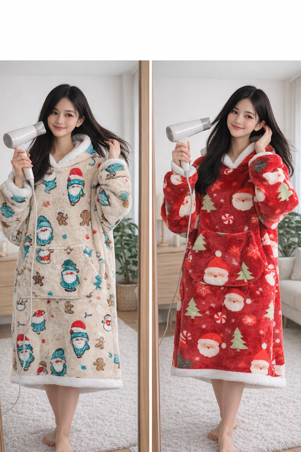 超ロング着る毛布｜フード＆袖付きで家事もOK ふわもこ暖かルームウェア（今だけ9,980円）