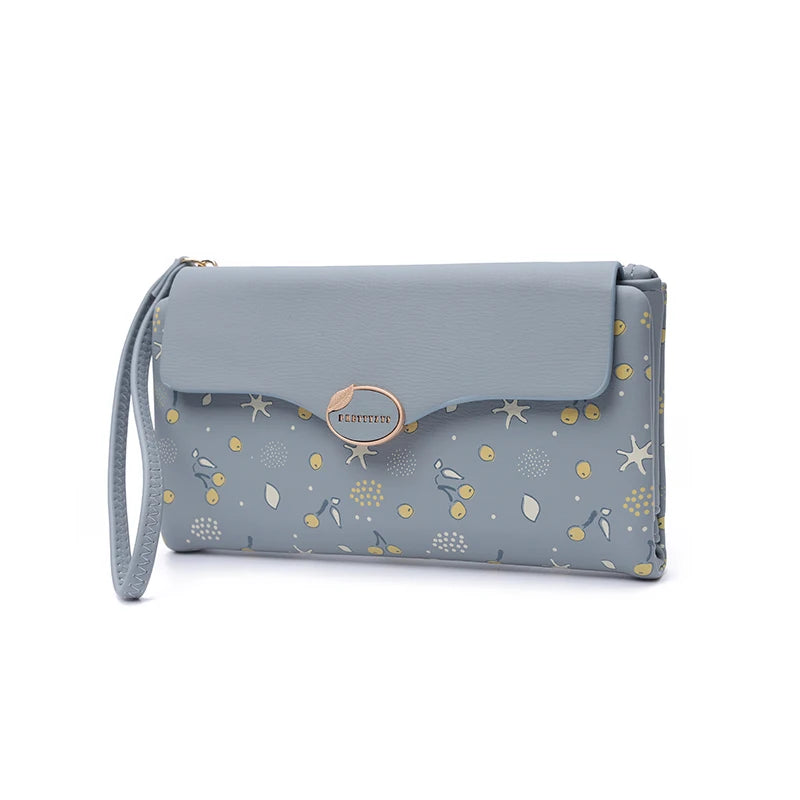 大人かわいい カートゥーン柄 長財布（リストレット付き）｜全6色