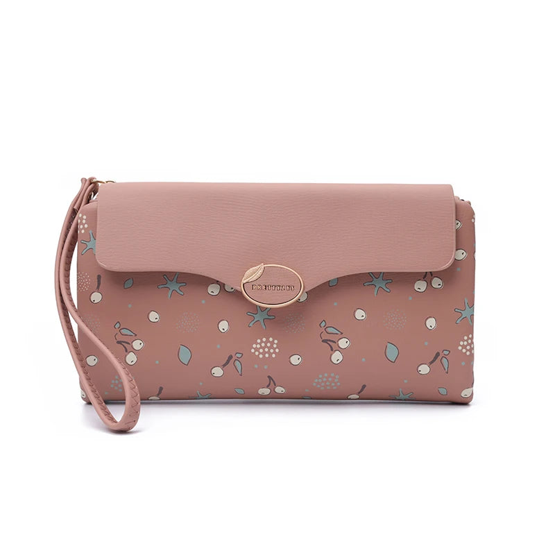 大人かわいい カートゥーン柄 長財布（リストレット付き）｜全6色