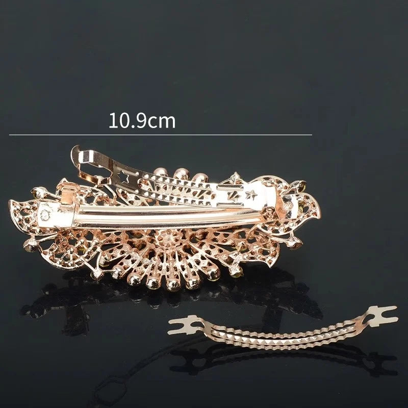 キラッと華やぐ フラワーヘアクリップ（単品・選べるカラー）