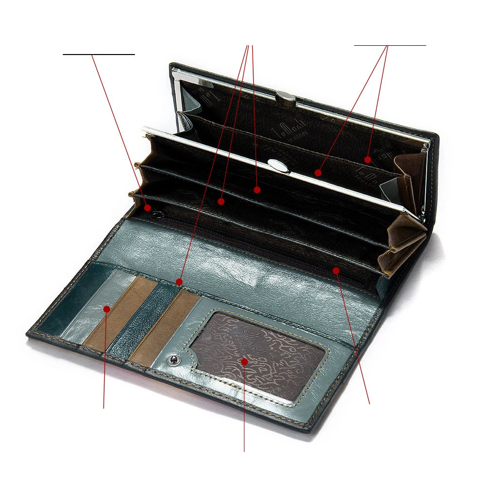 レディース 本革 長財布 カウレザー パッチワーク スマホ収納 カードホルダー