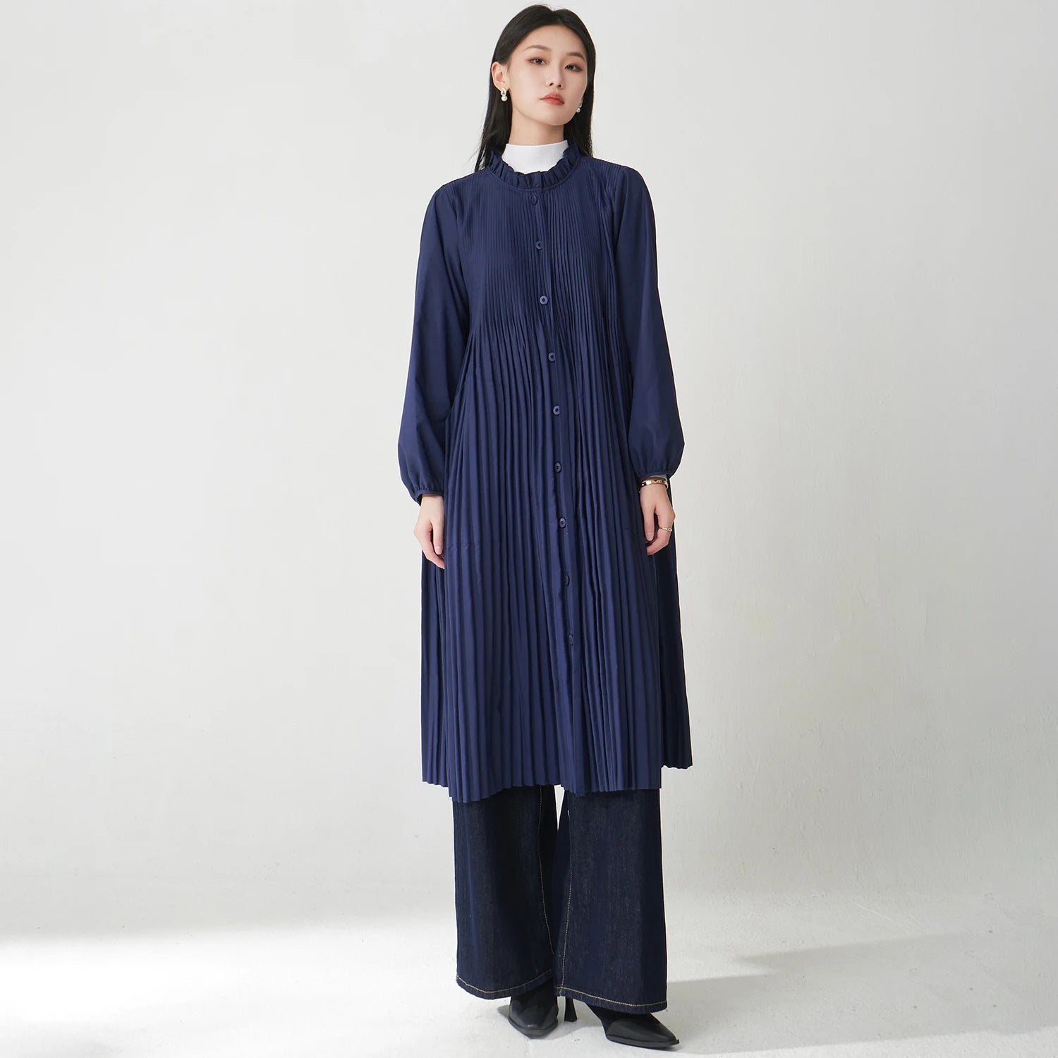 レディース ウィンドブレーカー 秋冬 カーディガンコート 英国風 無地 ジャケット