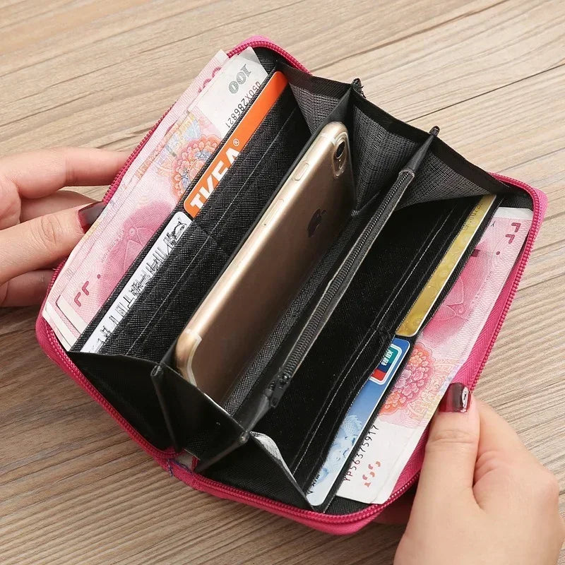 レディース 刺繍財布 エスニック ハンドバッグ ジッパー ファブリック 民族調