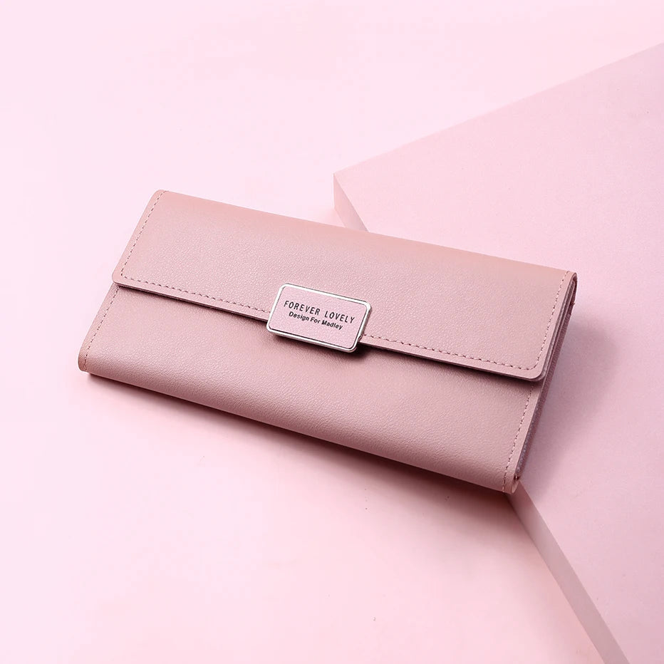 レディース 長財布 レザー ハスプ留め スマホ収納 クラッチ カードホルダー