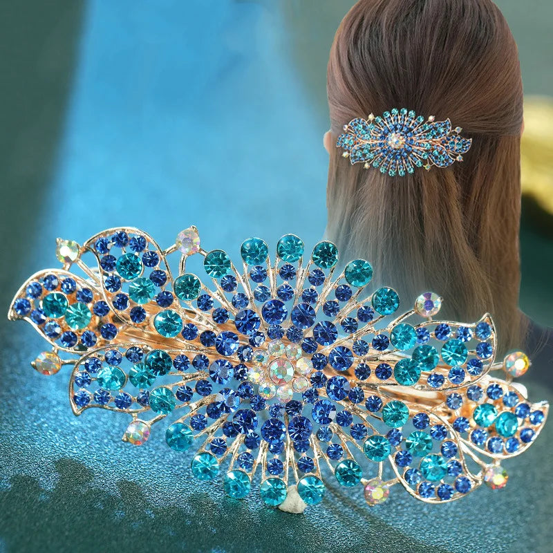 キラッと華やぐ フラワーヘアクリップ（単品・選べるカラー）