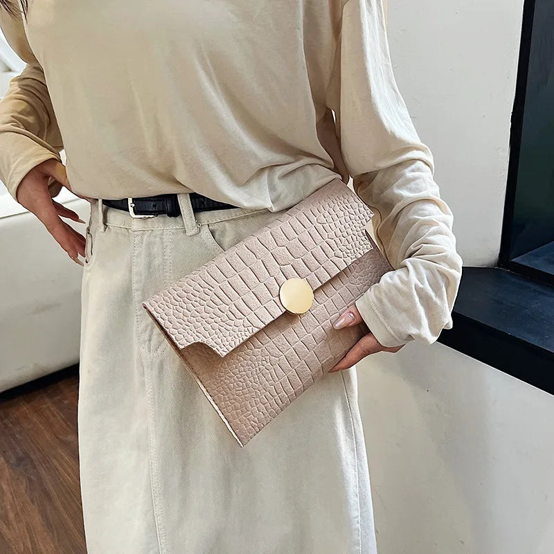 レディース フェルト財布 コインパース 大容量 エンベロープ型 無地 キャンディカラー ハンドバッグ