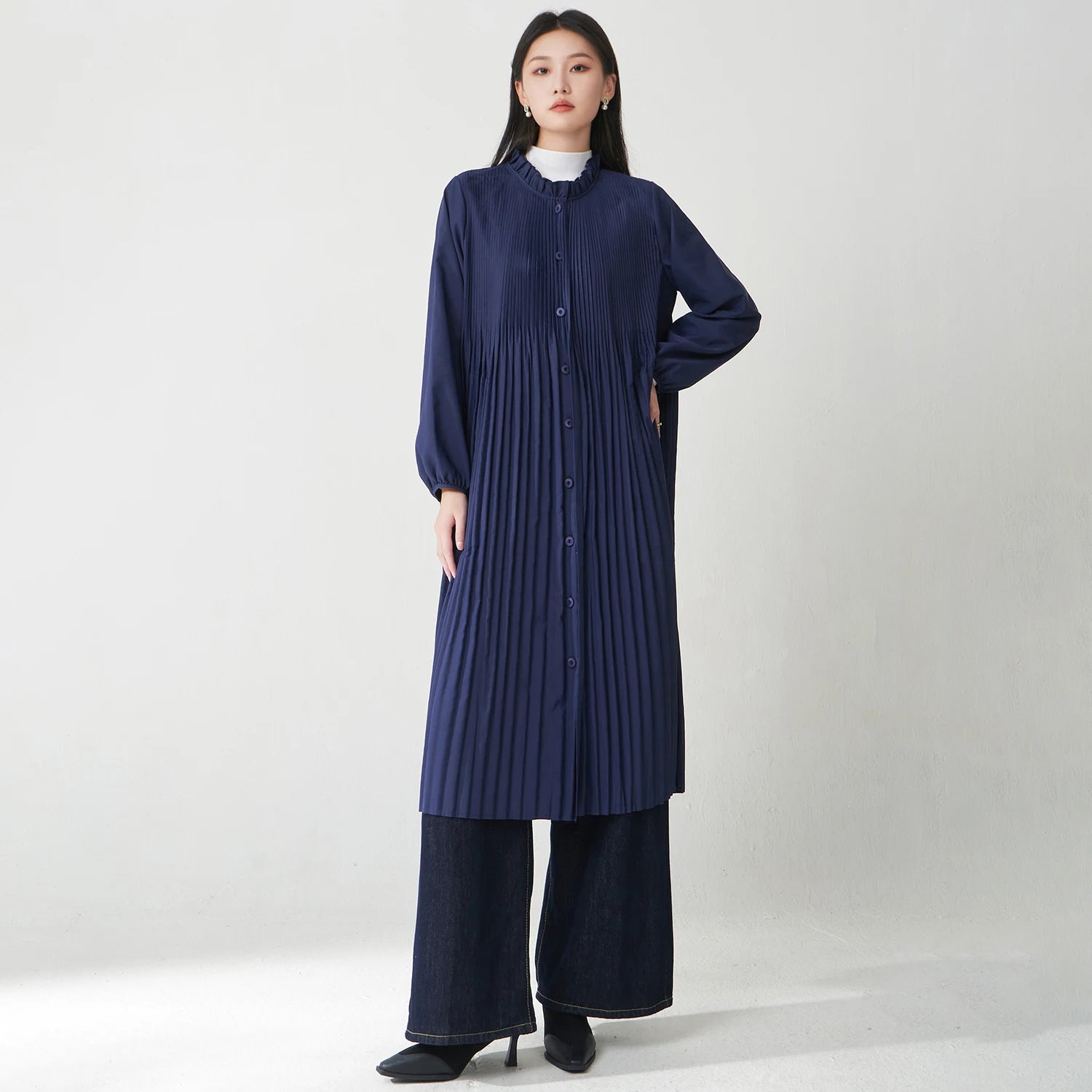 レディース ウィンドブレーカー 秋冬 カーディガンコート 英国風 無地 ジャケット