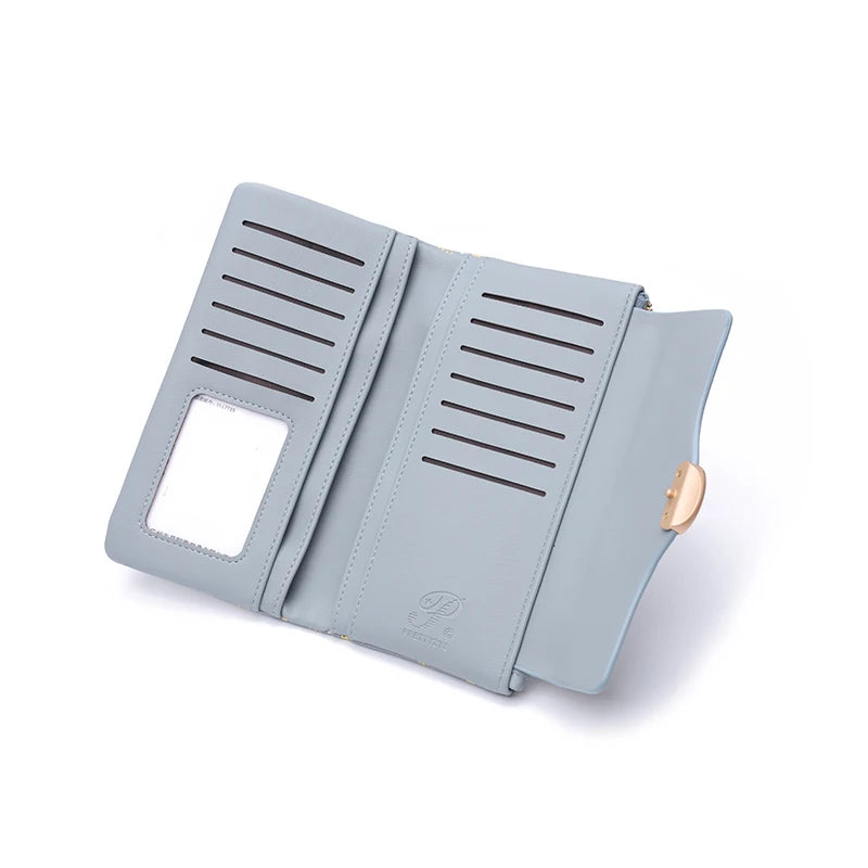 大人かわいい カートゥーン柄 長財布（リストレット付き）｜全6色