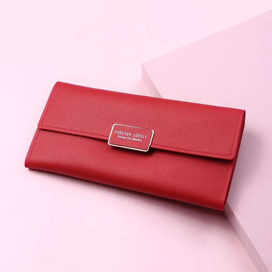 レディース 長財布 レザー ハスプ留め スマホ収納 クラッチ カードホルダー
