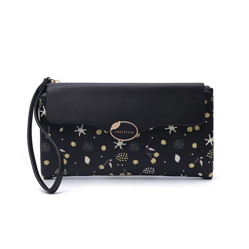 大人かわいい カートゥーン柄 長財布（リストレット付き）｜全6色