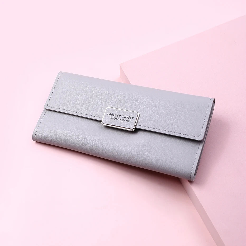 レディース 長財布 レザー ハスプ留め スマホ収納 クラッチ カードホルダー