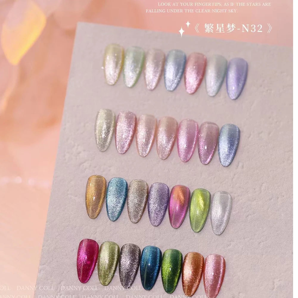 9Dキャッツアイジェルネイル 35色セット カラーボード付き - マグネットジェルネイル UV/LED対応